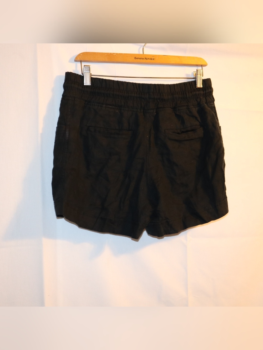 Athleta Cabo Linen Short Size  8 Black - Picture 7 of 10